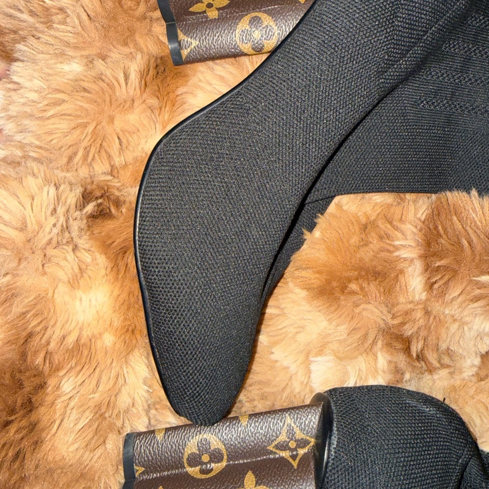 Louis Vuitton Black and Brown Heeled Boots - Picture 8 of 11